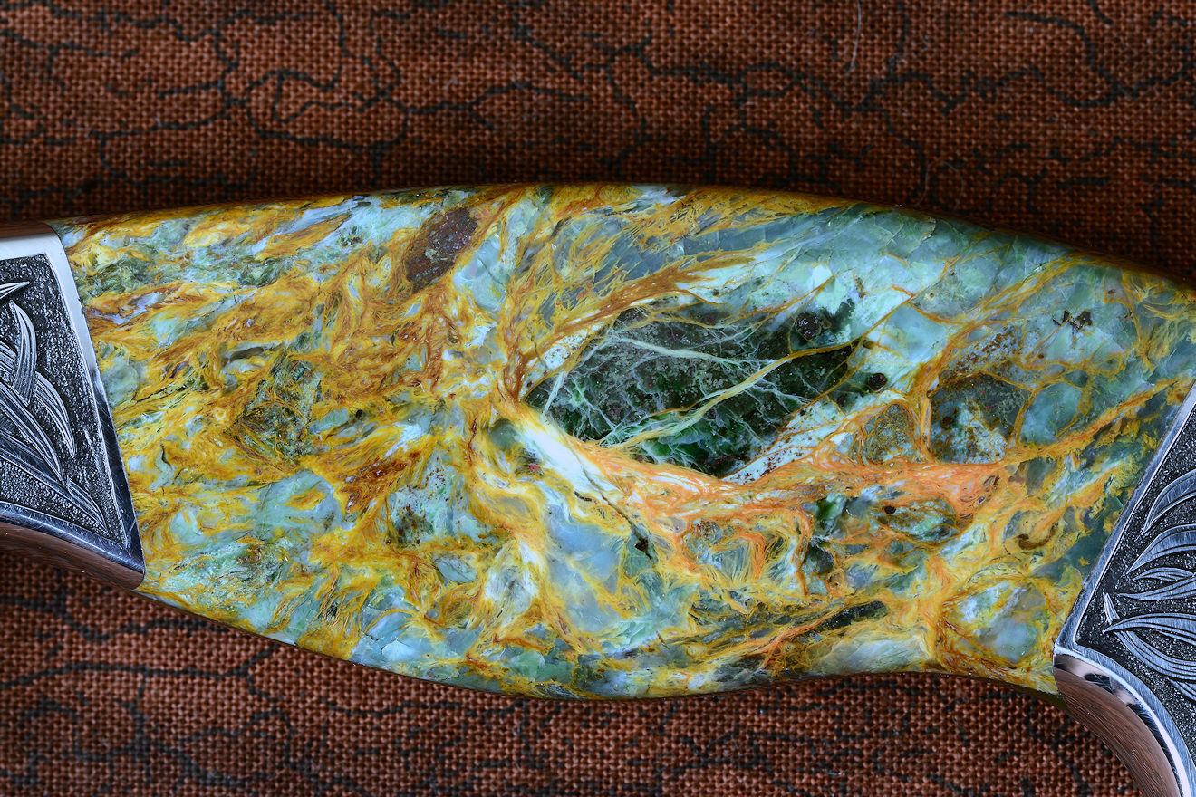 Plasma Agate gemstone is bright, beautiful, with intricate lines and seams