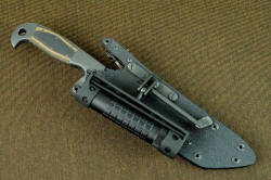 "PJ-CT" sheathed view, setup wih HULA on black sheath 