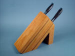 Cherry: American Black Cherry hardwood chef's knives custom block